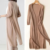 Langer leichter Cardigan für einen luftigen Look – Produktansicht 1