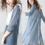 Langer leichter Cardigan für einen luftigen Look – Produktansicht 11