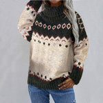 Eleganter Fair-Isle-Pullover aus dickem Strick – Produktansicht 2