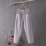 Bequeme Hose mit Taschen und lockerer Passform – Produktansicht 4
