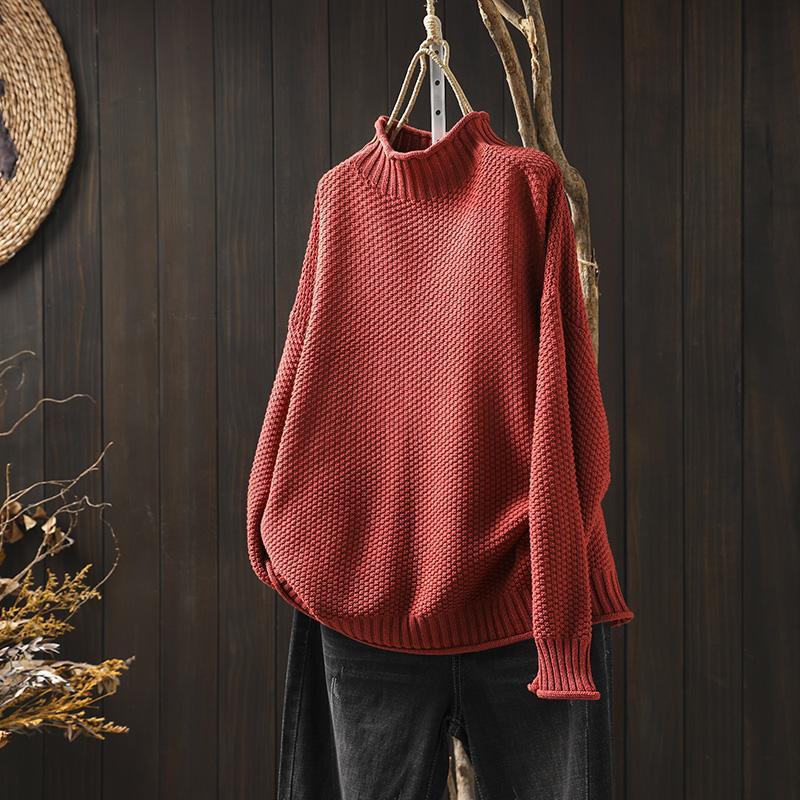 Weicher Oversize-Rollkragenpullover aus Rippstrick – Produktansicht 4