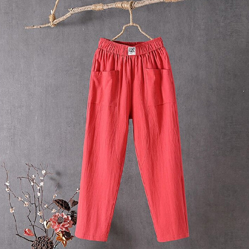 Bequeme Hose mit Taschen und lockerer Passform – Produktansicht 5