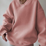 Unifarbener Pullover mit Rundhalsausschnitt – Produktansicht 13