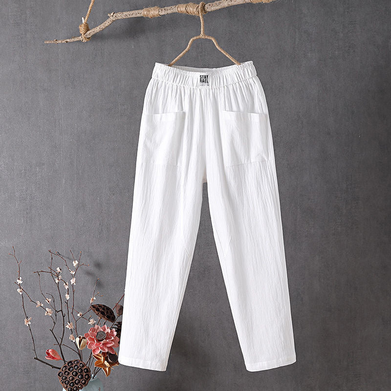 Bequeme Hose mit Taschen und lockerer Passform – Produktansicht 2