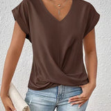 Elegantes T-Shirt mit V-Ausschnitt – Produktansicht 11