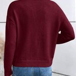 Eleganter Pullover mit V-Ausschnitt – Produktansicht 6