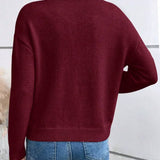 Eleganter Pullover mit V-Ausschnitt – Produktansicht 6