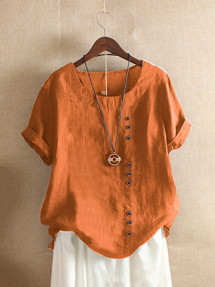 Baumwollbluse mit Knöpfen – Produktansicht 6