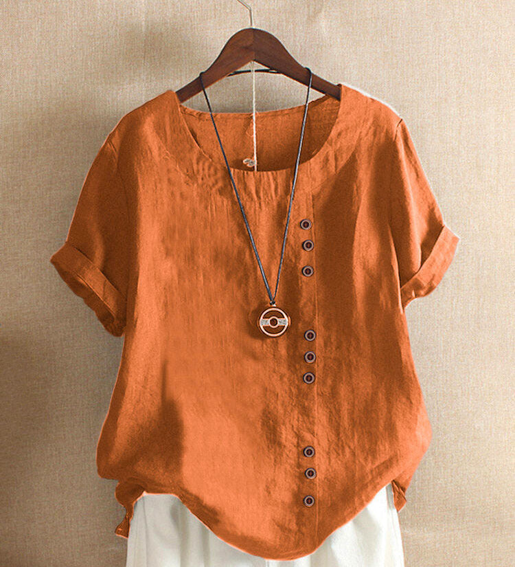 Baumwollbluse mit Knöpfen – Produktansicht 6