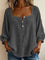 Bluse mit quadratischem Ausschnitt und 3/4-Ärmeln – Produktansicht 7
