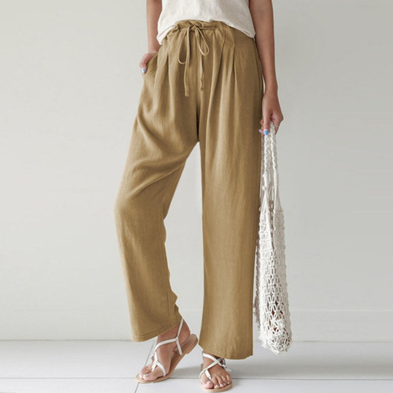 Bequeme Hosen mit Kordelzug – Produktansicht 5