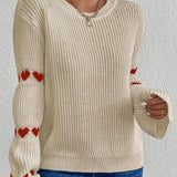 Bequemer Pullover mit Rundhalsausschnitt – Produktansicht 4