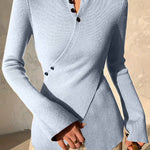 Pullover in Wickeloptik mit Stehkragen – Produktansicht 5