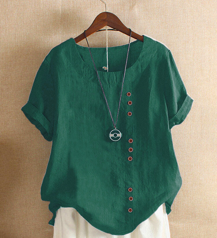 Baumwollbluse mit Knöpfen – Produktansicht 9