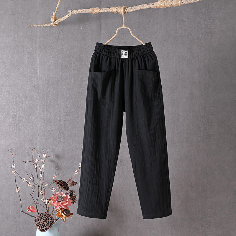 Bequeme Hose mit Taschen und lockerer Passform – Produktansicht 6