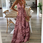 Bequemes, ärmelloses Boho-Kleid – Produktansicht 3