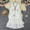 Bequemes Boho-Spitzenkleid mit Volants – Produktansicht 6