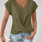 Elegantes T-Shirt mit V-Ausschnitt – Produktansicht 15