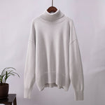 Luxuriöser weicher Rollkragenpullover mit Wollanteil – Produktansicht 4