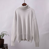 Luxuriöser weicher Rollkragenpullover mit Wollanteil – Produktansicht 4