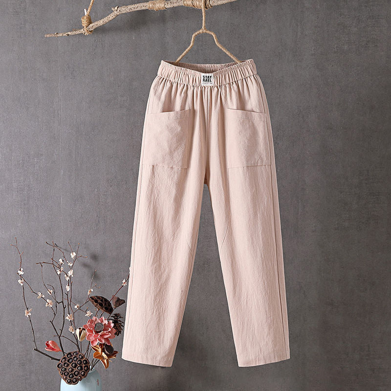 Bequeme Hose mit Taschen und lockerer Passform – Produktansicht 3