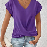 Elegantes T-Shirt mit V-Ausschnitt – Produktansicht 12