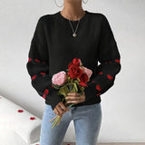 Bequemer Pullover mit Rundhalsausschnitt – Produktansicht 2