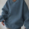 Unifarbener Pullover mit Rundhalsausschnitt – Produktansicht 9