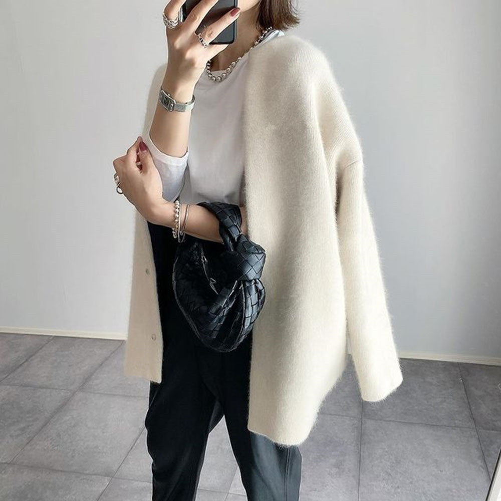 Langer Cardigan mit Knopfleiste – Produktansicht 10