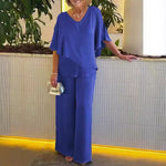 Set aus asymmetrischem Top und passender Hose – Produktansicht 2