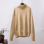Luxuriöser weicher Rollkragenpullover mit Wollanteil – Produktansicht 6