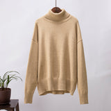 Luxuriöser weicher Rollkragenpullover mit Wollanteil – Produktansicht 6