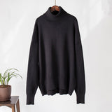 Luxuriöser weicher Rollkragenpullover mit Wollanteil – Produktansicht 3