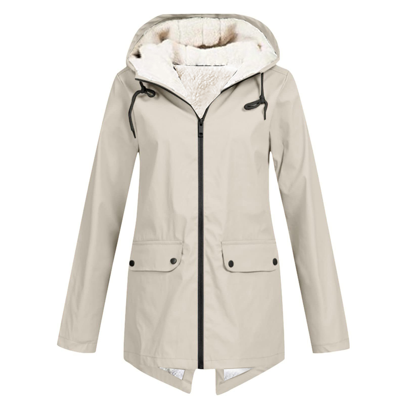 Lange Jacke mit Fleecefutter – Produktansicht 6