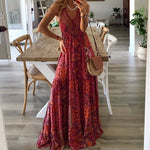 Bequemes, ärmelloses Boho-Kleid – Produktansicht 5