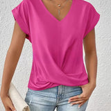 Elegantes T-Shirt mit V-Ausschnitt – Produktansicht 16
