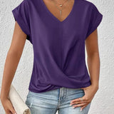 Elegantes T-Shirt mit V-Ausschnitt – Produktansicht 14