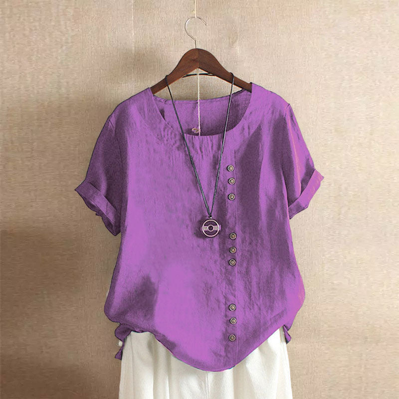 Baumwollbluse mit Knöpfen – Produktansicht 16