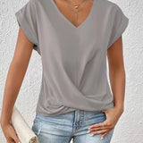 Elegantes T-Shirt mit V-Ausschnitt – Produktansicht 13