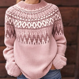 Fair-Isle-Pullover in Rosa mit Vintage-Charme – Produktansicht 2