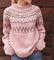 Fair-Isle-Pullover in Rosa mit Vintage-Charme – Produktansicht 2