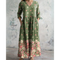 Bequemes Maxikleid im Vintage-Blumenmuster – Produktansicht 2