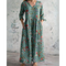 Bequemes Maxikleid im Vintage-Blumenmuster – Produktansicht 4