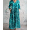 Bequemes Maxikleid im Vintage-Blumenmuster – Produktansicht 7