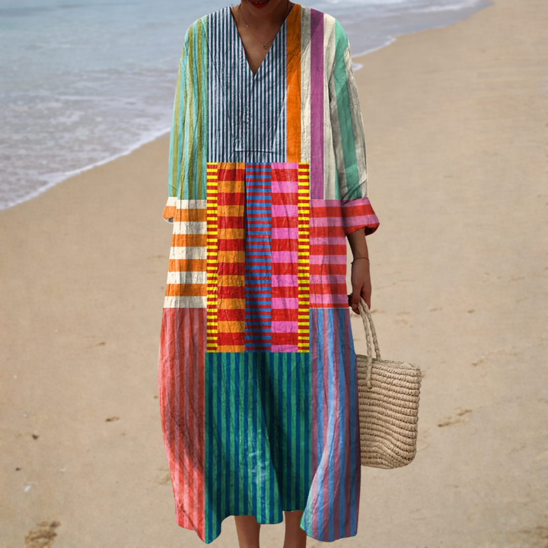Bequemes bedrucktes Sommerkleid – Produktansicht 1