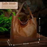 Vintage-Schultertasche aus Leder – Produktansicht 6