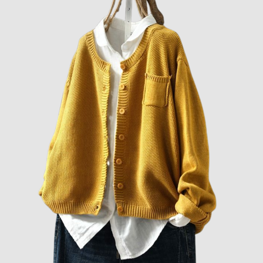 Warme Strickjacke aus besonders weichem Garn – Produktansicht 2