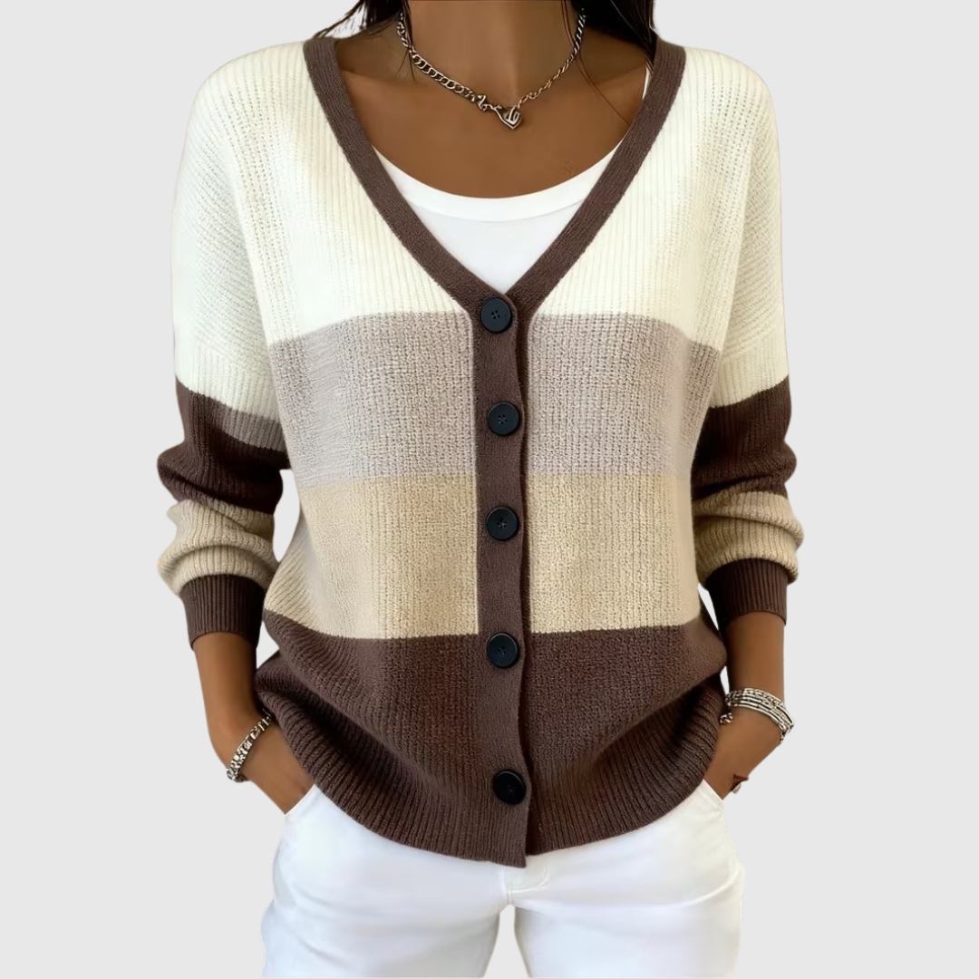 Bequemer Cardigan mit Knöpfen – Produktansicht 2