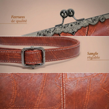 Vintage-Lederhandtasche im Used-Look – Produktansicht 5