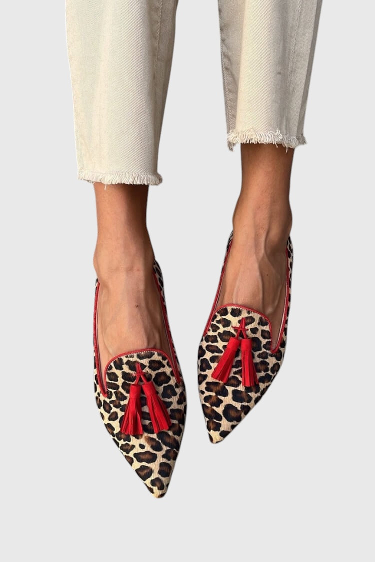 Mokassins mit Animal-Print – Produktansicht 1
